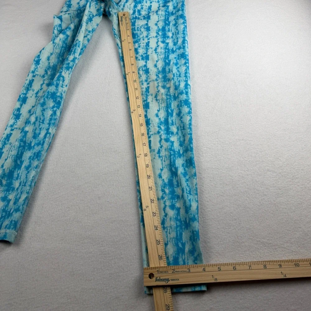 Ivivva Girl's Leggings Tie Dye Blue Sz 12
